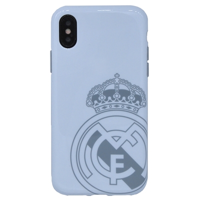 Real Madrid Carcasa Iphone X Blanca Escudo